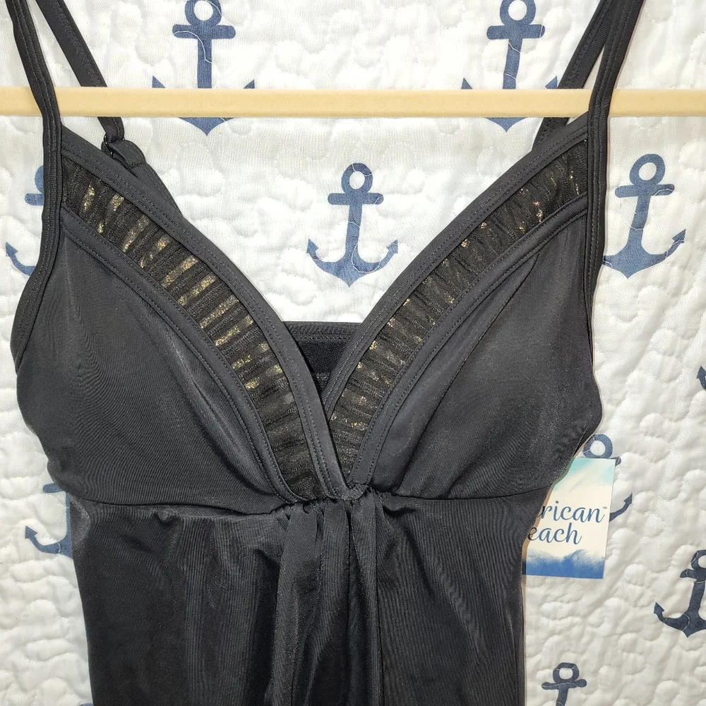 NWT Women's Tankini American Beach Size S - Picture 2 of 5
